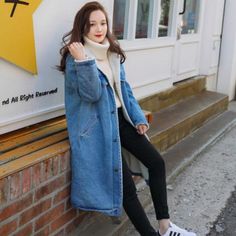 SKU:CT21082001 Item Type : BlazersMaterial : COTTON,DenimMaterial : Polyester,DenimSleeve Length(cm) :Long SleeveClothing Length :_MidPattern Type :_SolidHooded :_YesDecoration : PocketsStyle : CasualFabric : Fabric has no stretchSeason : Spring, Summer,Autumn,FallComposition : 85% Cotton, 15% PolyesterColor :Light Blue Size:S,M,L,XL,2XL Sleeve Length :Long SleeveCollar : CollarFit Type :_Loose Fit L And Light, Cotton Coat, Casual Coat, Denim Coat, Autumn And Winter, Jacket Tops, Parka, Duster Coat, Casual Fashion