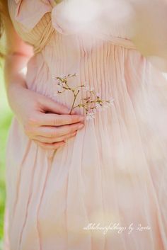 Blush Bride, Peach Dress, Pink Spring, Rose Cottage, Baby's Breath, Just Girly Things, Pin Tucks