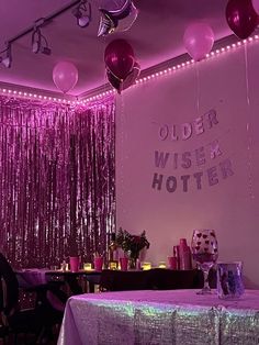 2000s Theme 21st Birthday, 2008 Birthday Party, Birthday Party Theme Decorations Pink, 2000 Birthday Outfit, 21st Birthday Photobooth Ideas, Pink Y2k Birthday Party, 2014 Birthday Aesthetic, Pink 22nd Birthday Party, Glittery Birthday Party