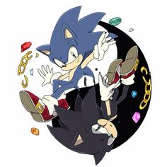 Yin and Yang. Normal Sonic and Dark Sonic. Both are my favorite. How about you? Dark Sonic, Chaos Dragon, The Hedgehog Sonic, Sonic X, Shadow And Amy, Sonic And Amy, Sonic Funny, Sonic Fan Characters, Super Mario Art