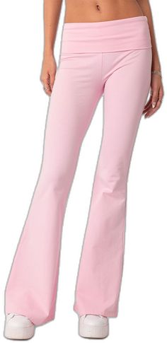 Flared Leggings, Flare Leggings, Knit Pants, Pacsun, Yoga Pants, Women's Leggings, Light Pink, Casual Women, Sweatpants