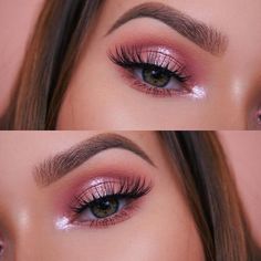 Makeup Hooded Eyes, Maybelline Concealer, Pink Eyeshadow Look, Mekap Mata, Bad Makeup, Smokey Eyeliner, Prom Eye Makeup, Pink Eye Makeup, Makijaż Smokey Eye