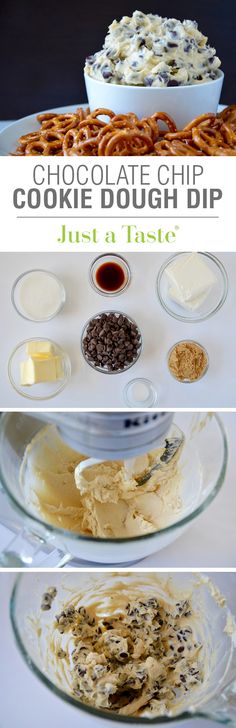 chocolate chip cookie dough dip recipe