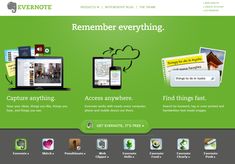 the website for evermote has been updated with new features, including an advertizer