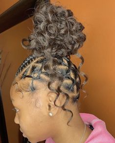 Easy trendy hairstyle ideas for african womens Natural Hair Puff, Weave Ponytail Hairstyles, Hair Puff, Braids Styles, Braided Ponytail Hairstyles, Bun Hairstyle