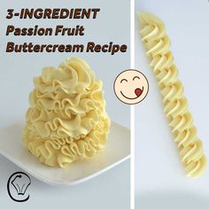 the three ingredient passion fruit buttercream recipe