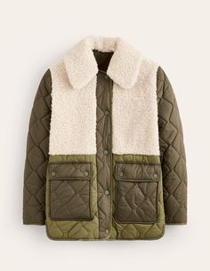 Our Chester jacket is made for days when the weather app can't make up its mind. The quilted fabric is accented with borg panels and a removable borg collar for when the sun does come out Winter Style Women, Quilted Jackets For Women, Sparkly Socks, Weather App, Boden Uk, Womens Jackets, Quilted Fabric, Coat Winter, Nordstrom Anniversary Sale