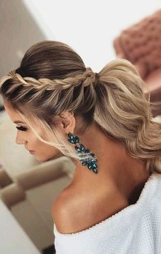 wedding hairstyles; wedding hairstyles half up half down; wedding hairstyles updo; wedding hairstyles for long hair; wedding hairstyles medium length; Long Hair 50, Classic Wedding Hair, Wedding Hairstyles Medium Length, Guest Hair, Braided Ponytail Hairstyles, Long Hair Wedding Styles, Wedding Hairstyles Half Up Half Down