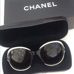 Beautiful Brand New Authentic Chanel Sunglasses In Its Original Packaging And Box. Never Worn. Everything Is Included: Case, Dust Bag, Book, Wipes As Shown On The Pictures. Yellow Lens Sunglasses, Toddler Boy Jeans, Chanel Black And White, Chanel Camellia, White Sunglasses, Tortoise Shell Sunglasses, Pink Chanel, Pilot Sunglasses, Chanel Sunglasses