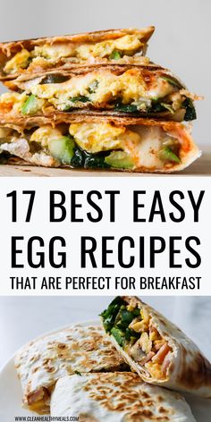 17 Best Breakfast Ideas With Eggs - Clean Healthy Meals Easy Breakfast Ideas With Eggs, Simple Egg Recipes, Egg Sandwich Healthy, Breakfast Ideas With Eggs, Quick Egg Recipes, Ideas With Eggs, Egg Recipes For Lunch, Easy Egg Breakfast, Easy Egg Muffins