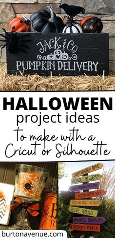 halloween project ideas to make with a cricut or silhouette