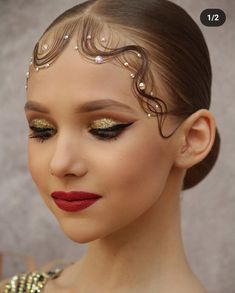 Dance Competition Makeup Tutorial, Ballroom Dance Competition Hair, Showgirl Hairstyles, Ballet Hair Styles, Tango Hairstyle, Competition Dance Hairstyles, Ballroom Dancing Makeup, Dancer Hairstyles Dance Hair, Ballroom Dance Hairstyles