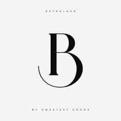 the letter b is shown in black and white