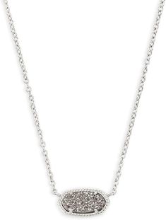 Delicate and Dainty: If you love to layer or gravitate towards simpler styles, this piece is perfect for you. You won’t get tired of the Elisa Pendant Necklace, because it was made with everyday wear in mind. Silver Kendra Scott, Elisa Necklace, Kendra Scott Necklace, Woman's Fashion, Kendra Scott Jewelry, Accessories Jewelry Necklace, Fashion Jewelry Necklaces