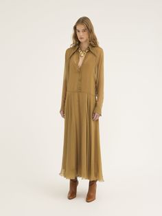 Embrace Femininity, Asymmetrical Shirt, Chloe Dress, French Luxury, Long Shirt Dress, Long Shirt, Women's Dresses, Flare Dress, Dress Collection