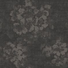 a black and white photo with flowers in the middle, on a dark gray background