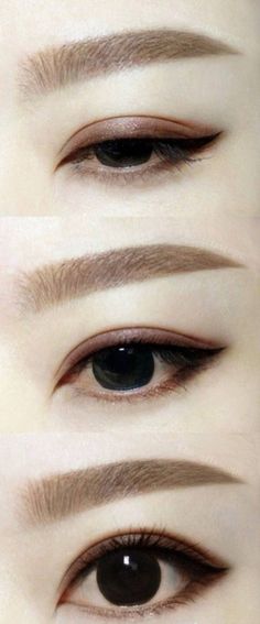 รวมแบบ และวิธี "เขียนคิ้ว" ให้ดูสวยใส ลดอายุลงไปได้อีกเยอะ! | Girlsfriend Club Korean Eyebrows, Teknik Makeup, Makeup Ulzzang, Straight Eyebrows, Korean Makeup Tutorials, Make Up Tutorials, Korean Eye Makeup, Ulzzang Makeup