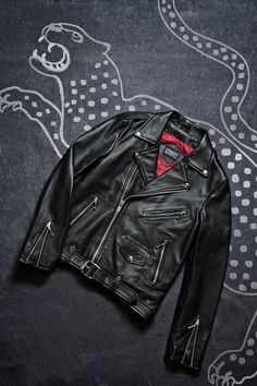 The classic Commando black leather jacket: fully restocked in 14 sizes and ready for your backsides, gentlemen. Winter Biker Outerwear With Belt Loops, Black Moto Outerwear With Belt Loops, Classic Leather Outerwear With Belt Loops, Classic Leather Biker Jacket With Ykk Zipper, Classic Leather Jacket For Fall With Belt Loops, Classic Fall Leather Jacket With Belt Loops, Luxury Leather Outerwear With Belt Loops, Classic Leather Jacket With Zip Fly For Biker Events, Classic Biker Jacket With Belt Loops For Fall