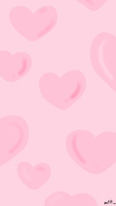 a pink background with lots of hearts on it