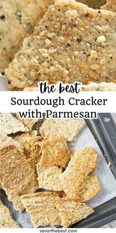 the best sourdough cracker with parmesan is an easy appetizer