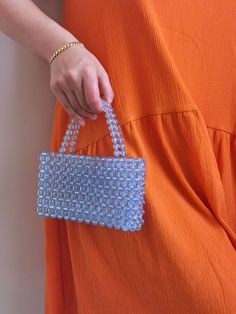 Elegant Blue Acrylic Beaded Handbag, Handmade Purse, Evening Clutch, Party Bag, Fashion Accessories, Elegant Beaded Purse,Gift for Her Width: 19 cm Height: 10 cm Stand out with this stunning Blue Acrylic Beaded Handbag that adds a touch of elegance and uniqueness to your style. This meticulously handmade evening clutch, party bag, and fashion accessory is the perfect complement for any special event or gathering. Each bead is carefully and skillfully placed, enhancing the overall aesthetic of th Handmade Blue Party Bag, Handmade Blue Party Bags, Blue Square Party Bag, Blue Beaded Rectangular Bag, Blue Beaded Party Bag, Accessories Elegant, Diy Clutch, Handmade Purse, Purse Gift