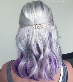 Blonde Hair Platinum, Purple Hairstyles, Trendy Hair Color Ideas, Hair Color Ideas Blonde, Lavender Hair Colors, 2018 Hair, Brown Ombre Hair, Ghost Story