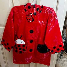 My Loss Your Gain. Grandma Won And I Had To Return Mine But Was Too Late In Returning. Brand New Never Worn. So Cute. Ladybug! Fun Winter Outerwear For Playtime, Playful Outerwear For Fall Playtime, Red Hooded Raincoat For Winter, Red Long Sleeve Raincoat For Winter, Red Winter Raincoat, Fun Long Sleeve Outerwear For Playtime, Long Sleeve Outerwear For Playtime In Spring, Hooded Raincoat For Spring Playtime, Playful Long Sleeve Outerwear For Playtime