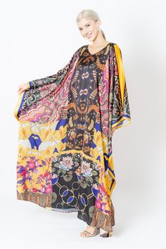 A silk blend kaftan featured the art prints inspired  Renaissance styles  will be perfect for your holidays stay and to any occasions you attend. It's totally smoothly flowy, soft and gentle touch. FEATURES - Purple, Red, Black, Vibrant Colors - Renaissance Style Print - Personal Custom Made - Full Length Kaftan Long Sleeves - Designer Silk Kaftan - Plus Size and Custom Length - Resort Wear, Beach Wear, Maxi Kaftan Cruise Wear, Vacation Caftan - V- Neck Kaftan - Pool Cover Ups, Silk Lounge Wear Sleeping Wear, Yellow Lilies, Moroccan Kaftan Dress, Silk Loungewear, Maxi Kaftan, Moroccan Kaftan, Kaftan Maxi Dress, Long Kaftan, Dress Christmas