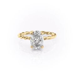 The Alice YG OV Lab Diamond Engagement Ring, Moissanite Necklace, Types Of Diamonds, Twisted Band, Moissanite Earrings, Moissanite Wedding Bands, Engagement Ring Wedding Band, Designer Engagement Rings, White Rose Gold