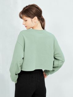 Essential Spring Staple. Simple, light, and designed with a modern fit.   Made with french terry fabric, our melon green cropped pullover is best paired with leggings, a high-waisted skirt or simply a silky satin dress to balance out your outfit. Available in 2 colors. Model is 5'8, 34B, waist 23.6", wearing size S. Silky Satin Dress, Spring Staples, Cropped Crewneck, Cropped Pullover, Sweater Crop, French Terry Fabric, Satin Dress, Modern Fit, Satin Dresses