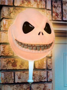 The Nightmare Before Christmas Jack Skellington Porch Light Cover 11.5 - costumesupercenter.com Porch Light Covers, Christmas Candelabra, Nightmare Before Christmas Pumpkin, Christmas Pumpkins, Winter Wonderland Birthday, Light Up Pumpkins, The Nightmare Before Christmas Jack, Porch Pumpkins, Christmas Props