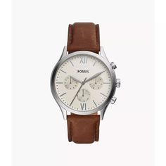 Affordable Brown Leather Watches, Cheap Brown Leather Watches, Brown Leather Watch Men, Brown Watch Men, Fossil Leather Watch Brown, Fossil Watches For Men, Brown Leather Watch, Brown Watches, Fossil Watch