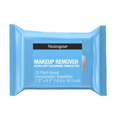 Cleanse skin and remove makeup in one easy step with Neutrogena Makeup Remover Face Wipes Singles. These soft and gentle pre-moistened facial cleansing wipes effectively dissolve all traces of dirt, oil and makeup - even waterproof mascara - for clean, fresh looking skin every day. Our waterproof makeup remover features an effective micellar-infused, triple emollient formula that leaves skin feeling refreshed, nourished, conditioned and refreshingly clean with no heavy residue. These cleansing f Fragrance Free Makeup, Waterproof Makeup Remover, Facial Cleansing Wipes, Neutrogena Makeup Remover, Best Makeup Remover, Daily Facial Cleanser, Face Wipes, Neutrogena Makeup, Facial Wipes