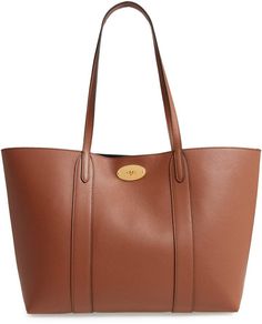 Mulberry Bayswater Leather Tote Mulberry Bayswater, Prom Looks, Men Looks, Flap Pocket, Pebbled Leather, Leather Tote, Night Out, Nordstrom, Tote Bag