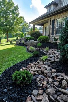 the front yard is clean and ready for us to use