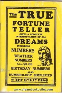 an advertisement for the true fortune teller, which is being displayed in front of a yellow background