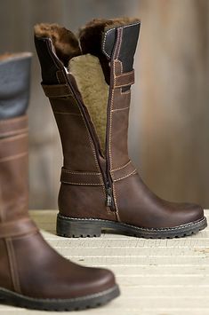 Warmth and comfort meet tall urban style in our handmade Adelyn leather boots, crowned with a trim of wool shearling. Free shipping + returns. Urban Style, Style Ideas, Urban Fashion, Riding Boots, Leather Boots, Trim, Wool, Boots, Free Shipping