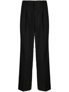 Black Wide Leg Trousers, Pin Tucks, Wide Leg Trousers, Straight Leg Pants, Fashion Branding, Top Brands, Straight Leg, Wide Leg, Trousers