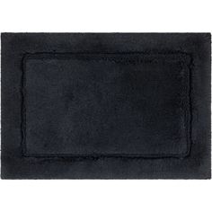 a black rug on a white background