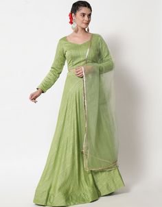 Pista Green Cotton Lehenga Choli Cotton Lehenga Choli, Indowestern Lehenga, Pista Green Colour, Plus Size Lehenga, Cotton Lehenga, Pista Green, Stylish Lady, Resham Work, Party Wear Lehenga Choli