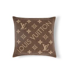 LOUIS VUITTON® - Neo Monogram Cushion - Brown Louis Vuitton Official Website, Louis Vuitton Official, Comforters Cozy, Luxury Handbags, Home Textile, Latest Design, Louis Vuitton Monogram, Branding Design, Decorative Pillows