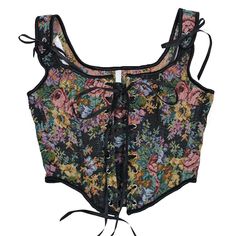 Bow Straps, Tauriel, Vintage Flower Prints, Strappy Tank Tops