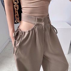 Women's straight leg loose casual pants – IFAUN Khaki Overalls, Europe Fashion, Pantalon Large, Mode Inspo, Overalls Women, Loose Pants, Cargo Pants Women, Leather Shorts, Straight Pants