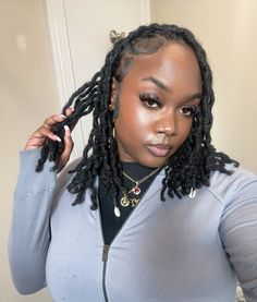 Elegant Loc Styles, Short Loc Styles For Women, Hairstyle Locs, 4c Natural Hairstyles Short, Thick Locs, Loc Hairstyles, 4c Natural Hair, Loc Journey