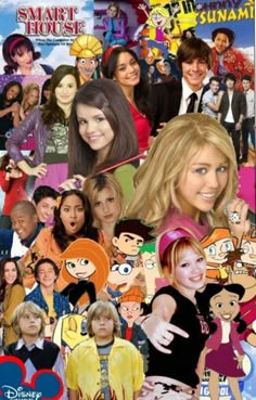 a collage of the characters from disney's animated tv series, smart house