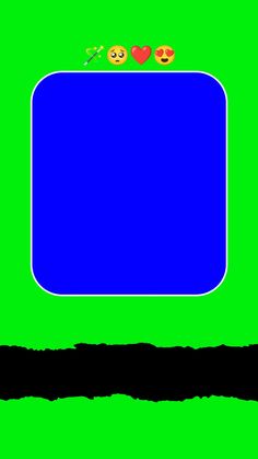 an image of a blue square with two oranges on it and one green background