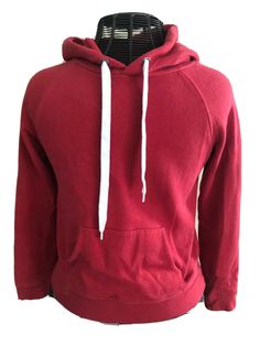 FOREVER 21 Women's Pull-Over Hoodie sz. S; 23 inch length; 20 nches armpit to armpit; beautiful red color; hooded; white drawstring on hood; long sleeves; 60% polyester, 40% cotton- super soft and comfortable; great used condition - no rips, no stains, light wash wear; Check out all my name brand listings; I have lots... for the whole family; I love to offer combined shipping discounts - just ask:) All my items are from a smoke free home; BUY IT NOW; I use Priority mailers. University Red Cotton Hoodie For Fall, Casual University Red Sweatshirt For Winter, University Red Hooded Top For Winter, Casual University Red Crew Neck Hoodie, Red Sweatshirt With Kangaroo Pocket For Fall, Casual University Red Hoodie For Winter, Casual Red Hoodie With Adjustable Hood, Casual University Red Winter Hoodie, Casual Red Tops With Adjustable Hood