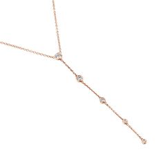 Lariat necklace with diamonds. This elegant necklace is delicately set with diamonds for a timeless look. A feminine and simple touch that goes with everything.Necklace has .20CT total weight diamonds set in 14KT gold, 16" chain. Check out the matching earrings,Diamond chain earrings Dainty Long Drop Backdrop Necklace For Formal Occasions, Elegant Diamond Lariat Necklace With Clavicle Chain, Delicate Lariat Necklace With Adjustable Chain For Formal Occasions, Formal Fine Jewelry Lariat Necklace With Delicate Chain, Elegant Rose Gold Drop Necklace With Delicate Chain, Fine Jewelry Delicate Chain Backdrop Necklace For Formal Occasions, Dainty Formal Backdrop Necklace With Adjustable Chain, Dainty Backdrop Necklace With Adjustable Chain For Formal Occasions, Formal Fine Jewelry Backdrop Necklace With Delicate Chain