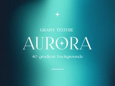 an advertisement for the brand aurora, which is on display in front of a blue background