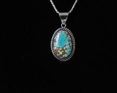 Handcrafted by Eli Gofman Sterling Silver Kingman and Hubei Turquoise Southwestern Artisan Necklace. - Etsy Handmade Turquoise Necklace With Oval Pendant, Artisan Oval Turquoise Necklace Collectible, Western Style Turquoise Necklace With Large Pendant, Western-style Turquoise Necklace With Large Pendant As Gift, Western Style Turquoise Necklace With Large Pendant As Gift, Handmade Southwestern Oval Pendant Necklace, Handmade Southwestern Turquoise Necklace With Oval Pendant, Handmade Southwestern Necklace With Oval Pendant, Handmade Southwestern Style Oval Pendant Necklace